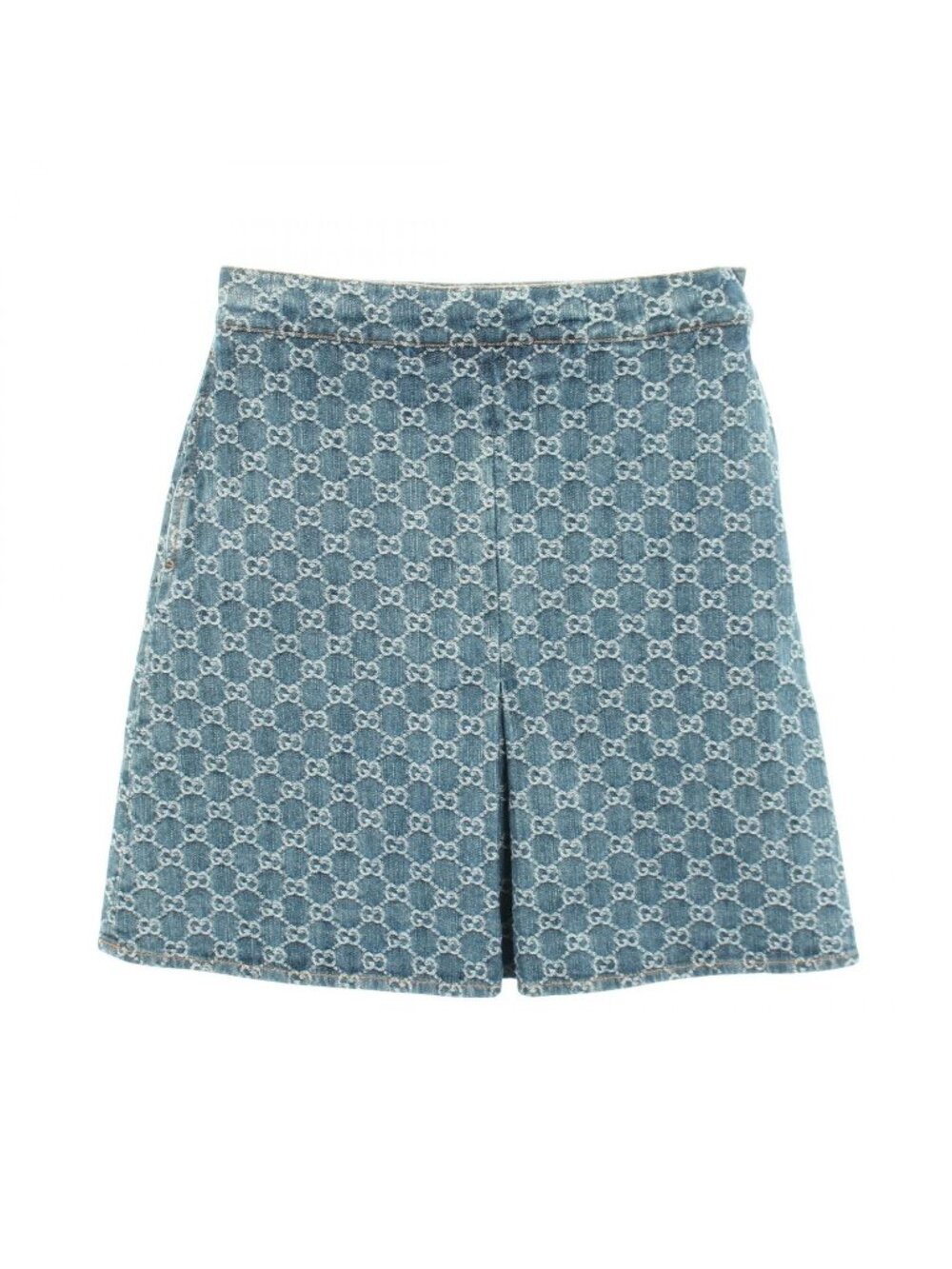 Gucci Skirt GG Jacquard Cotton Denim